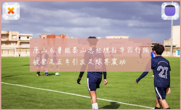 原山东鲁能泰山总经理孙华因行贿被禁足五年引发足球界震动
